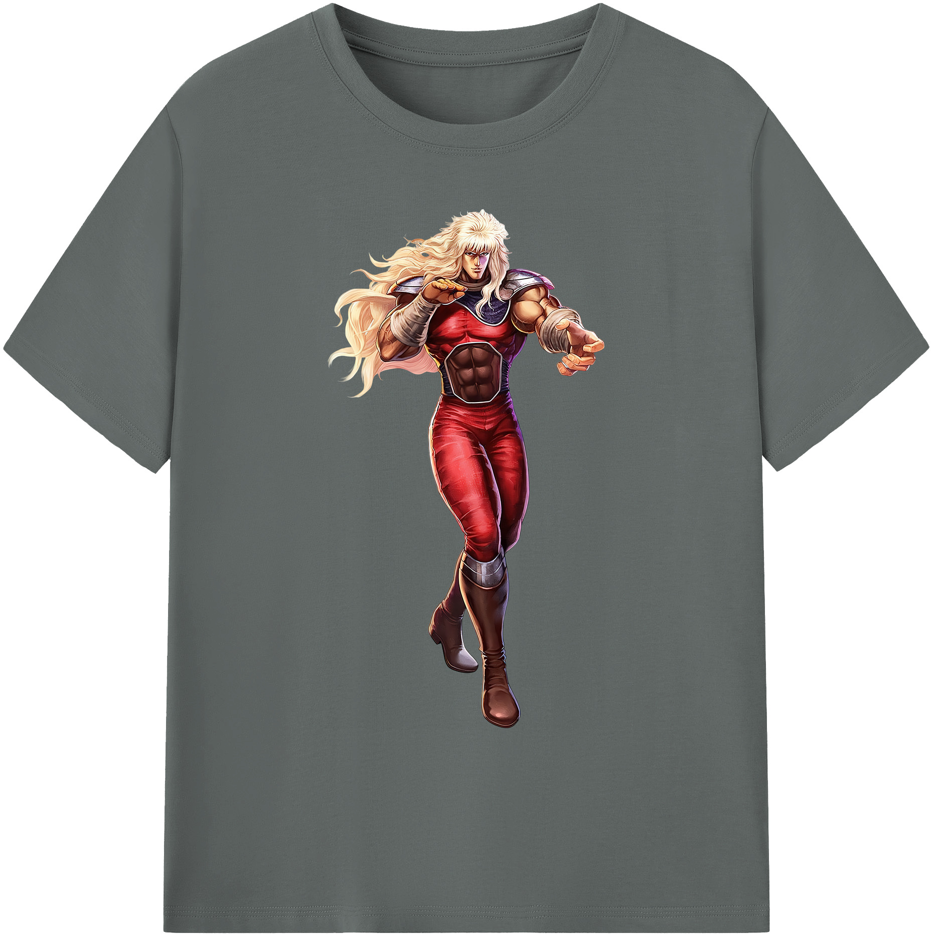 （画像用） 北斗の拳 Fist of the North Star 綿100％ メンズ半袖Tシャツ｜肌触りやわらか＆通気性